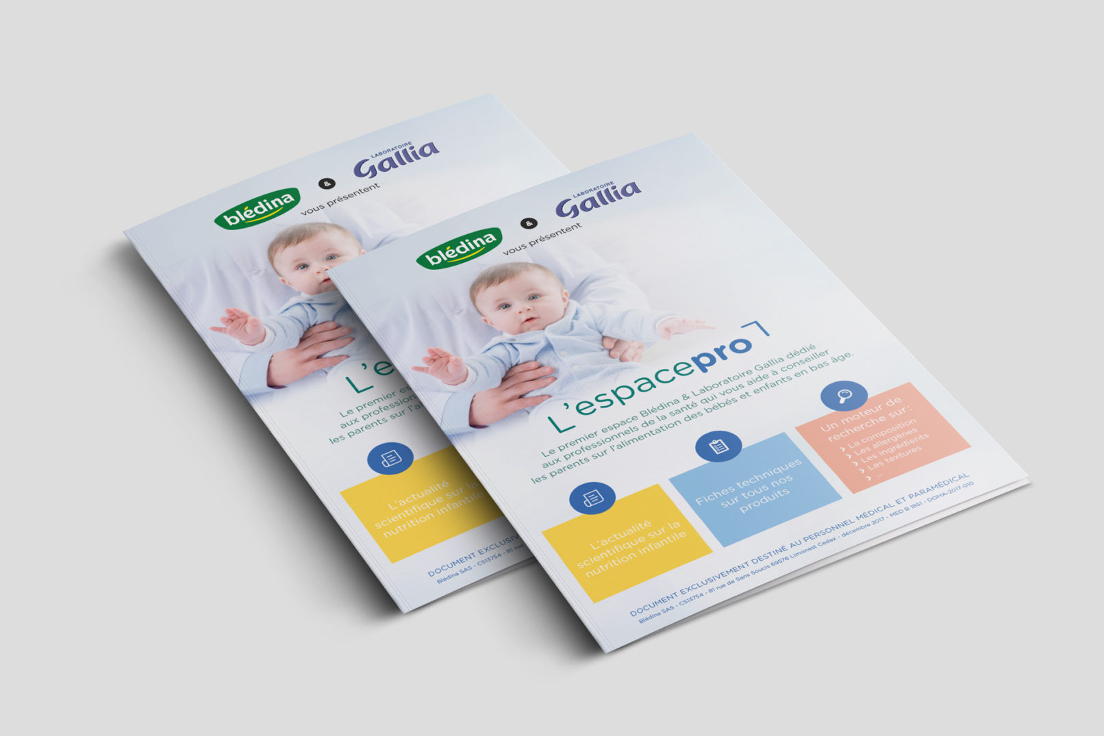 Blédina || Espace Pro || Brochure 4 pages || Couverture