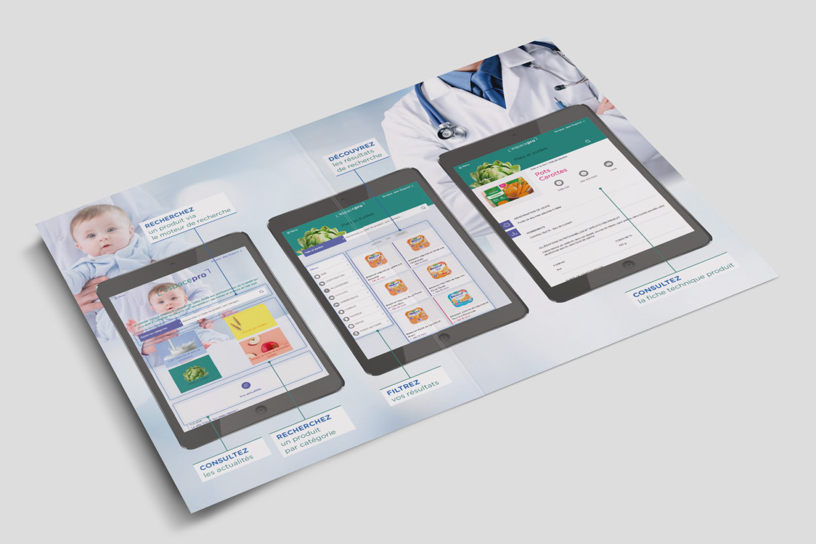 Blédina || Espace Pro || Brochure 4 pages || Intérieur