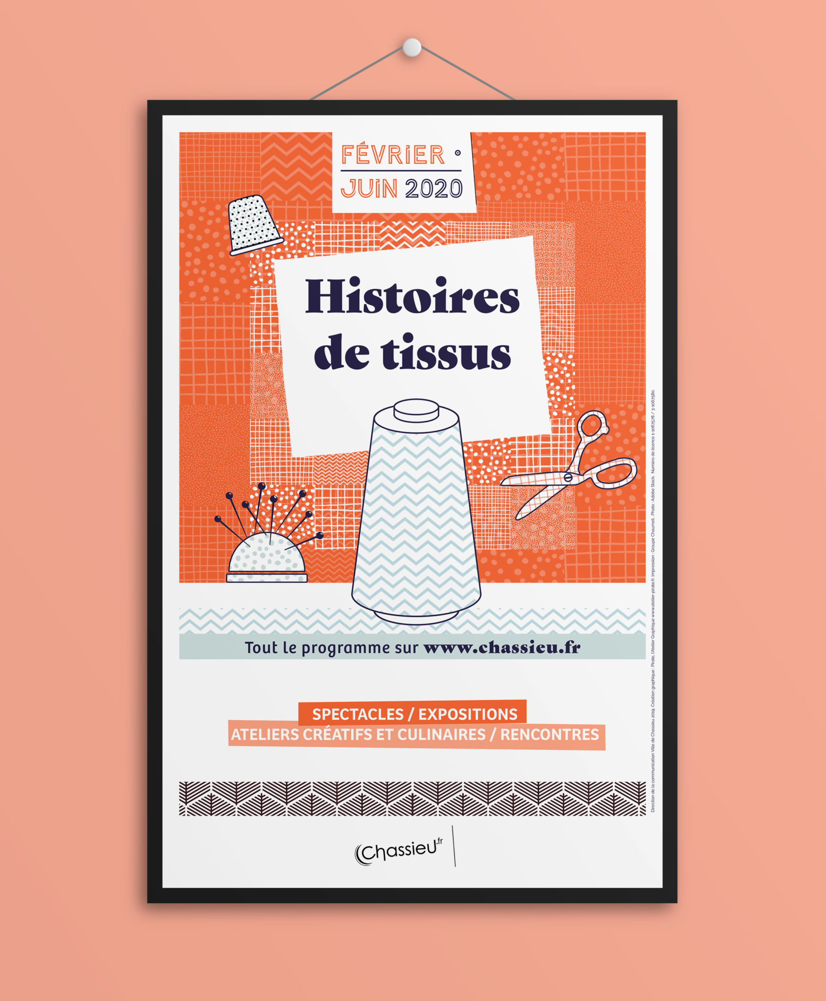 Chassieu || Affiche Festival || "Histoire de Tissus"