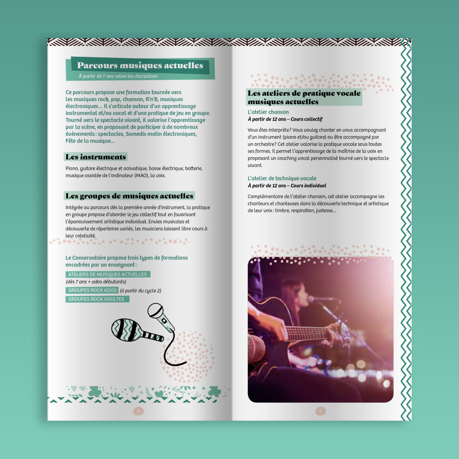 Chassieu || Brochure 12 pages || Conservatoire Danse et Musique || Pages intérieures