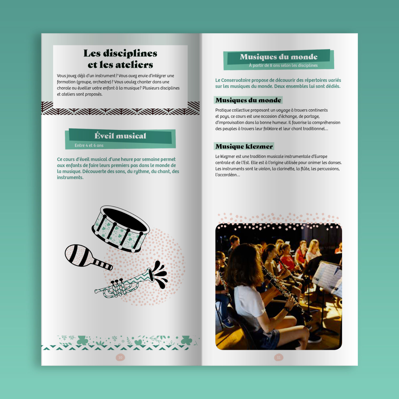 Chassieu || Brochure 12 pages || Conservatoire Danse et Musique || Pages intérieures