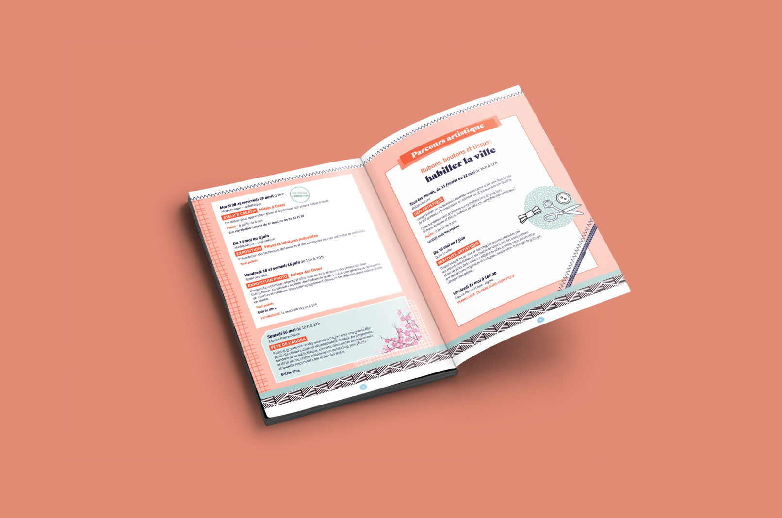 Chassieu || Brochure Festival "Histoire de Tissus" || Pages Intérieures