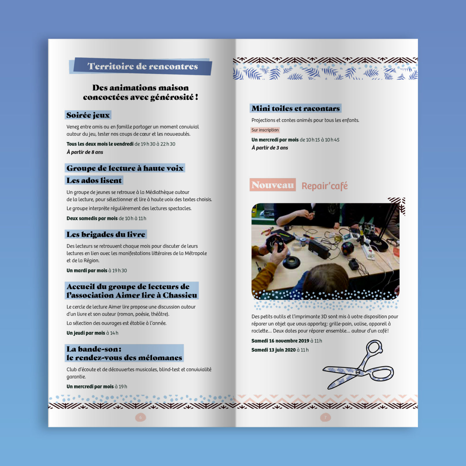 Chassieu || Brochure 16 pages || Médiathèque & Ludothèque || Pages intérieures