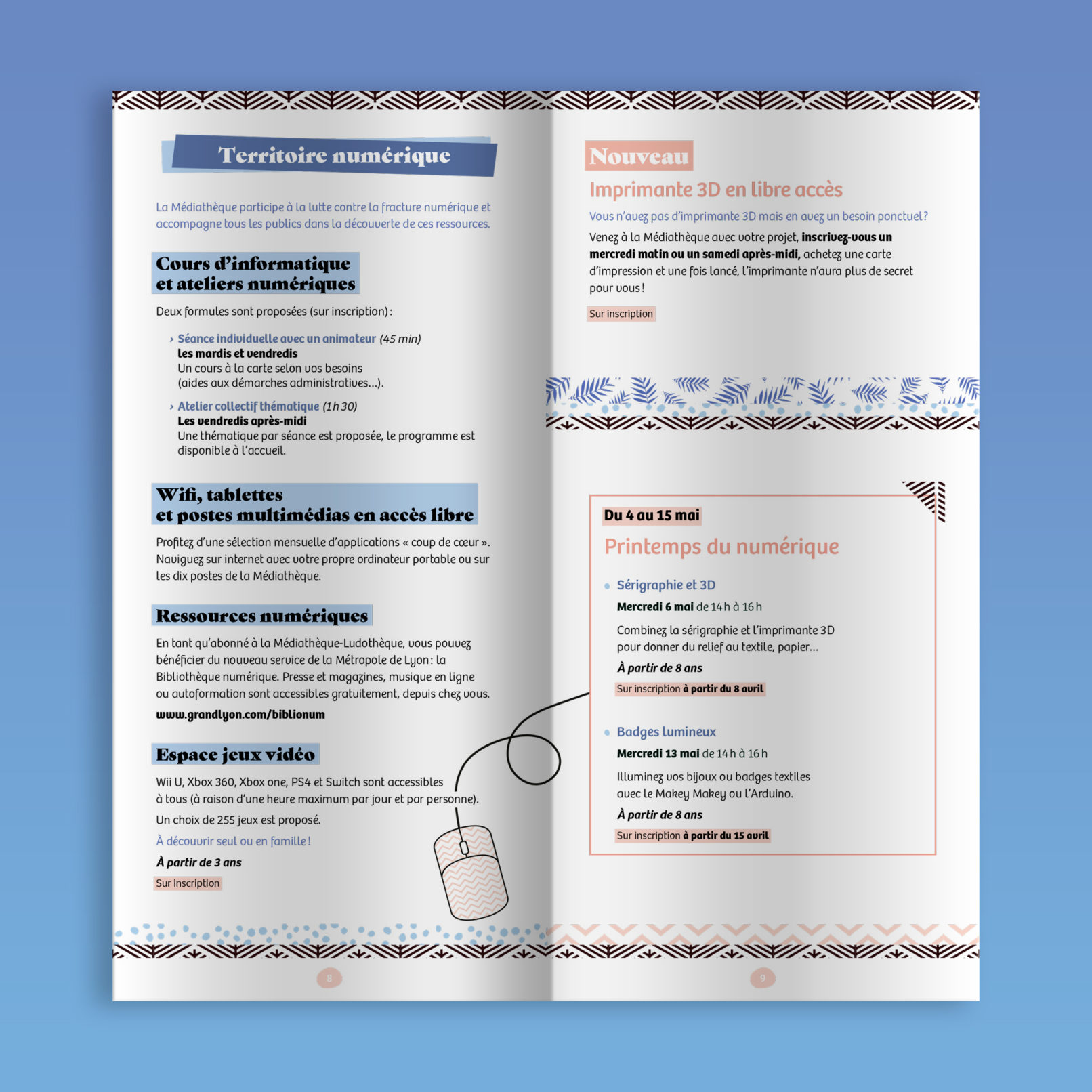 Chassieu || Brochure 16 pages || Médiathèque & Ludothèque || Pages intérieures