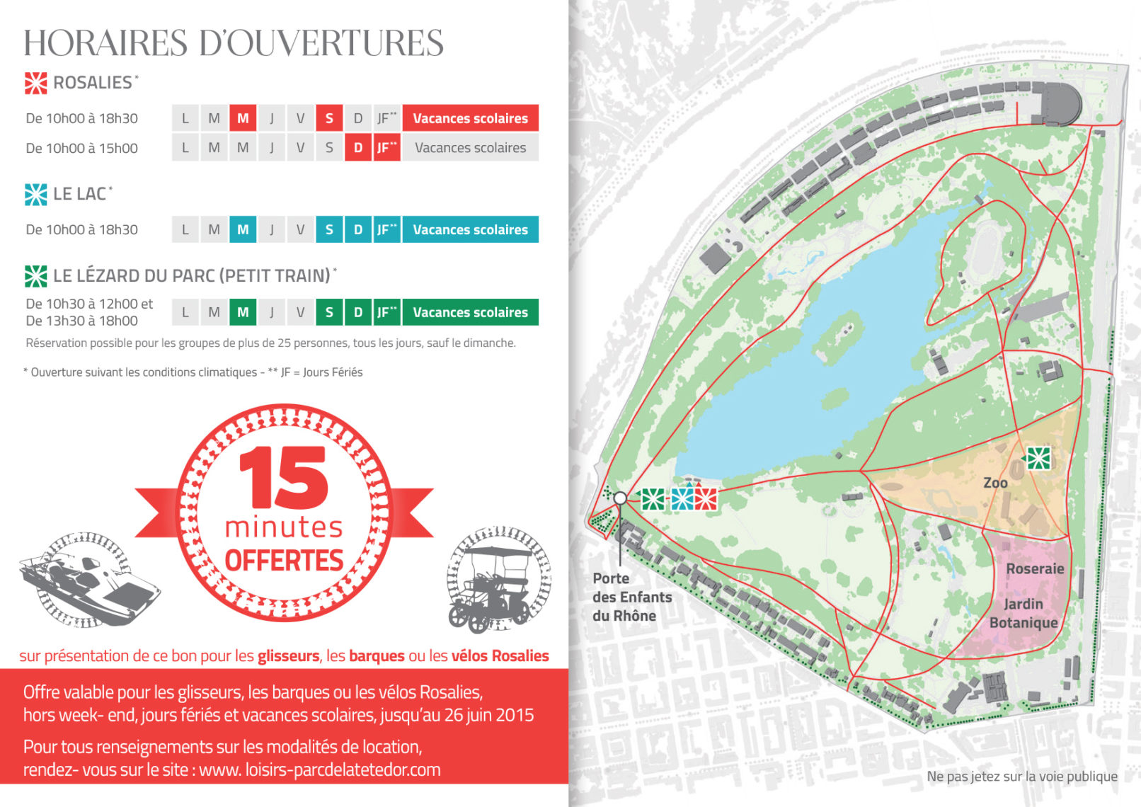 Embarcadère || Flyer Verso || Bon de réduction